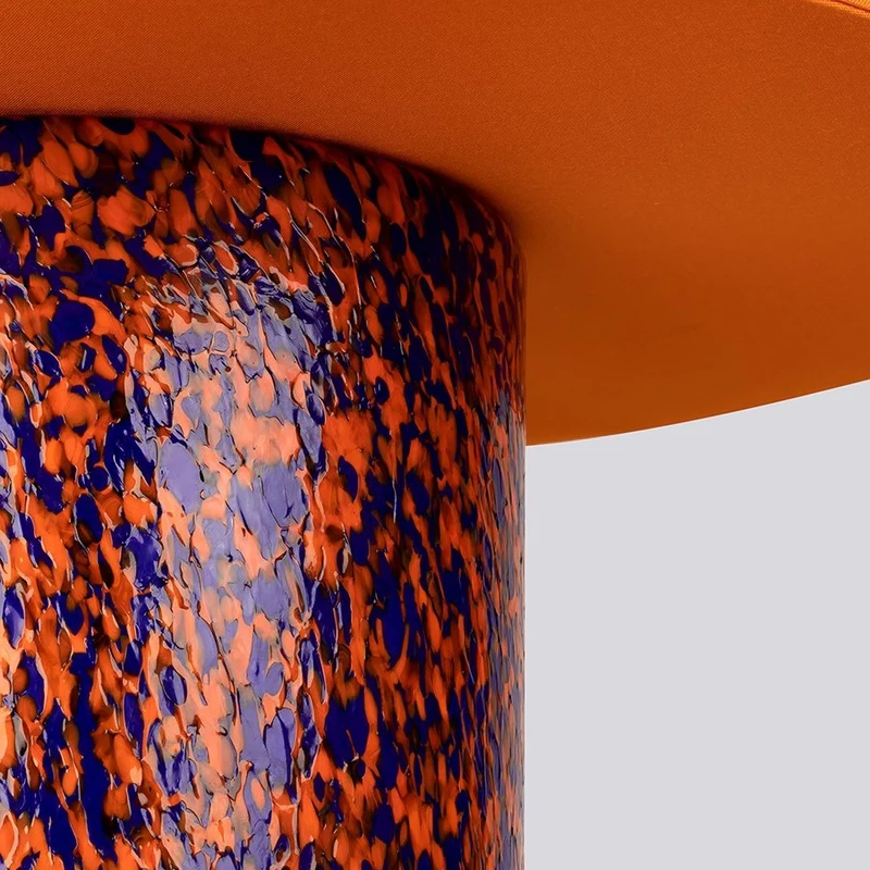 Stories of Italy Orange & Blue Pillar Lamp