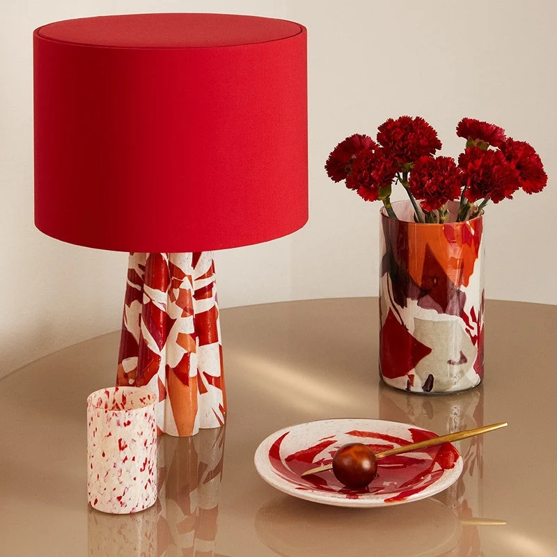 Stories of Italy Red Bucket Lamp