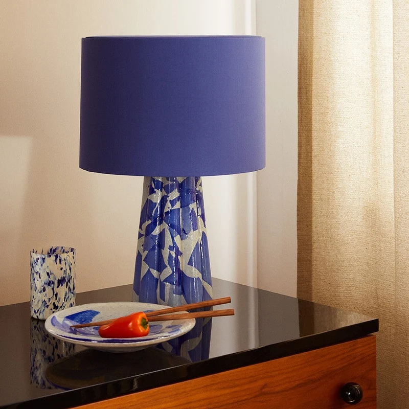 Stories of Italy Blue Bucket Lamp