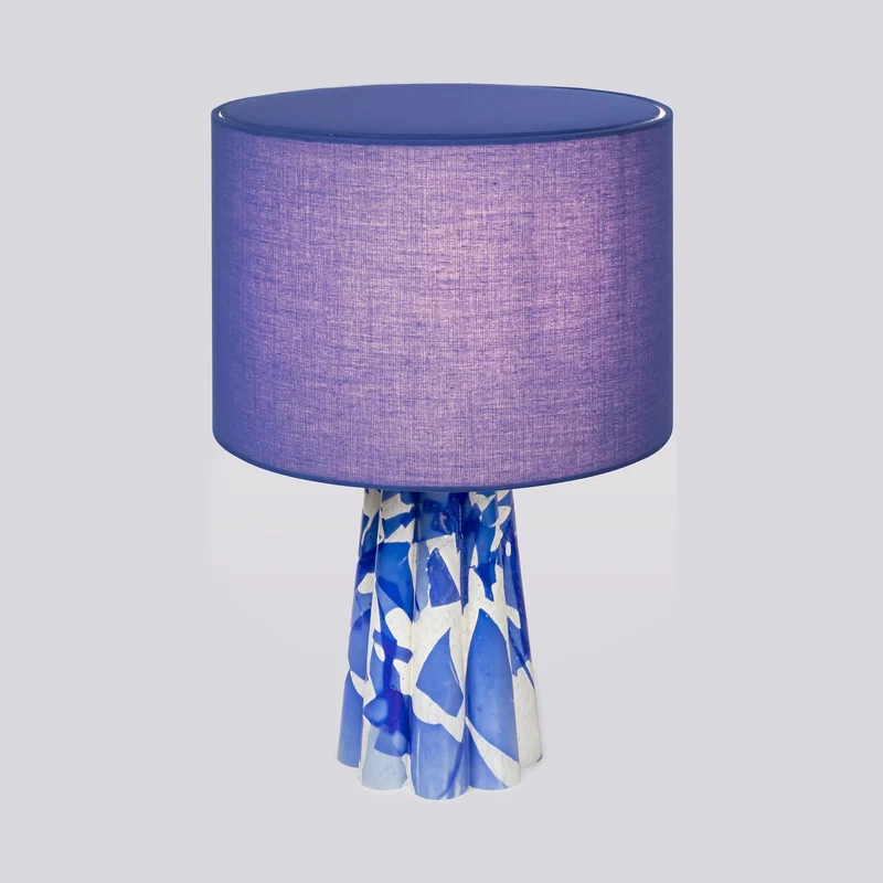 Stories of Italy Blue Bucket Lamp