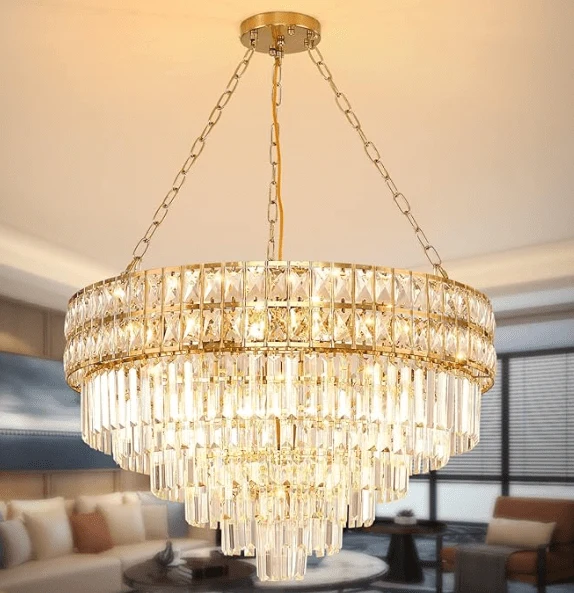 Lustre Verre Cristal Salon