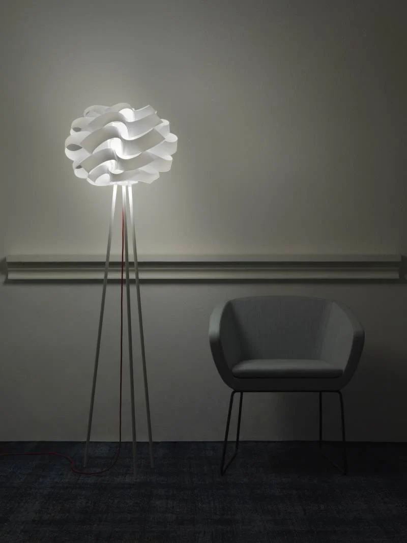 Lampadaire trépied polilux CLOUD blanc