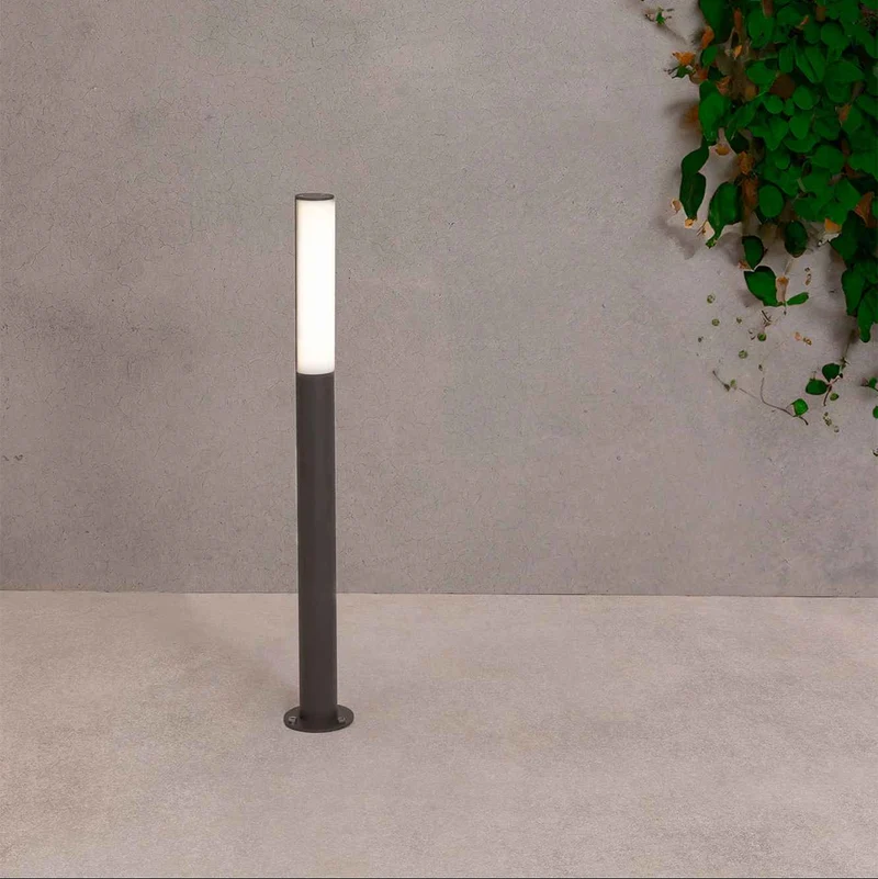 Borne extérieure BERET-G gris foncé IP54 : balise LED 8 W étanche