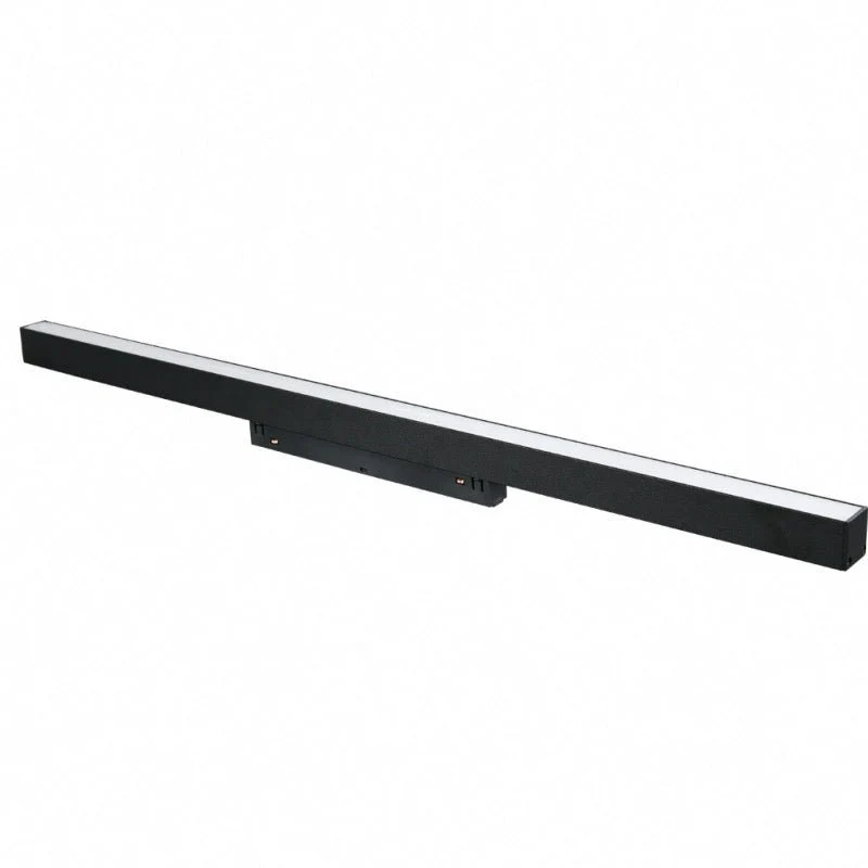 Kit Profilé LED sur Rail Magnétique 48V 20W Dimmable Noir + Télécommande