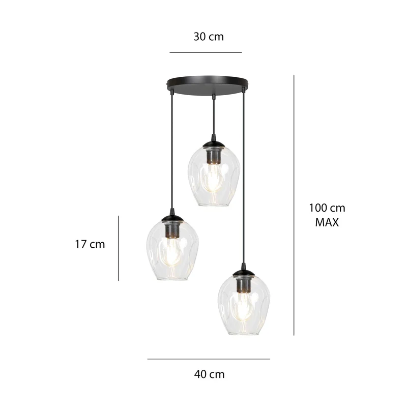 Suspension Luminaire Verre Métal