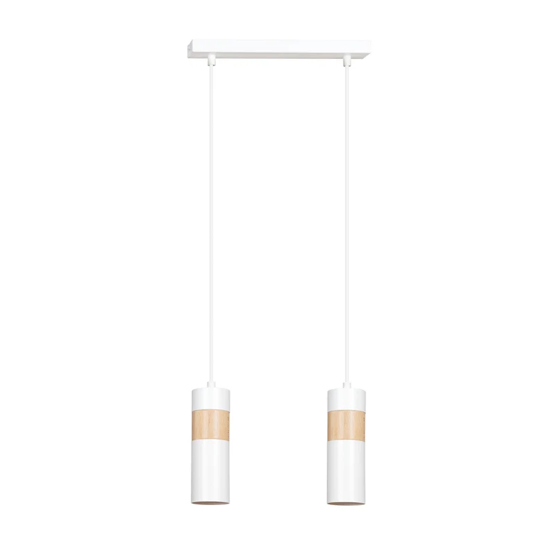 Luminaire Blanc Et Bois
