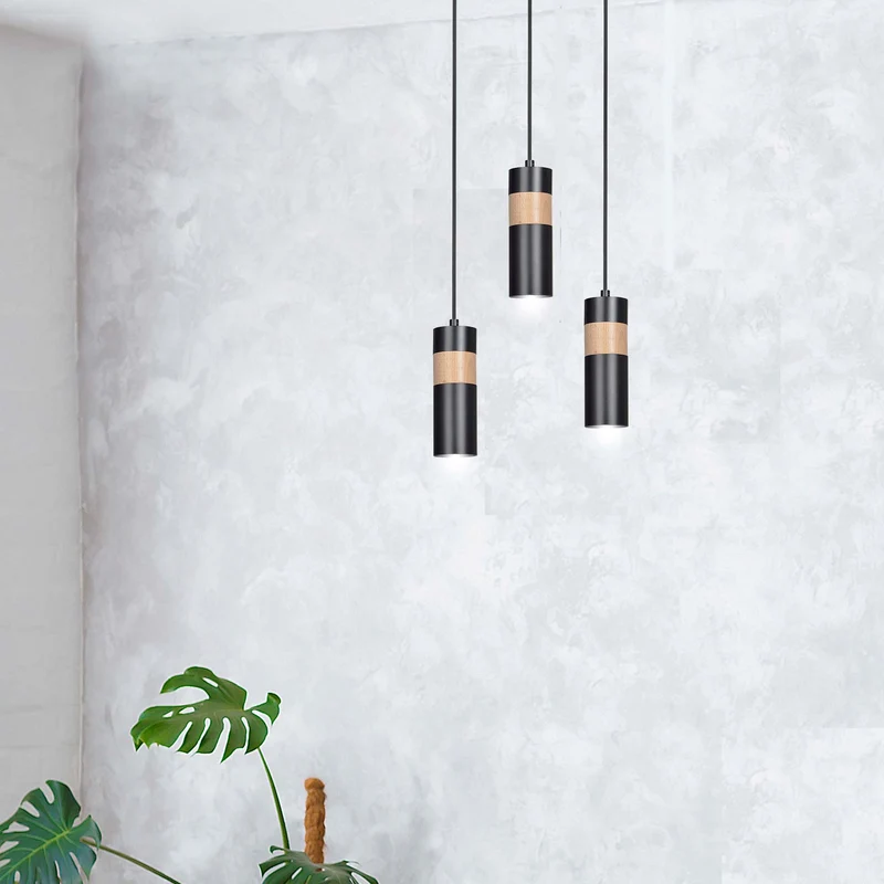 Suspension Noir Bois