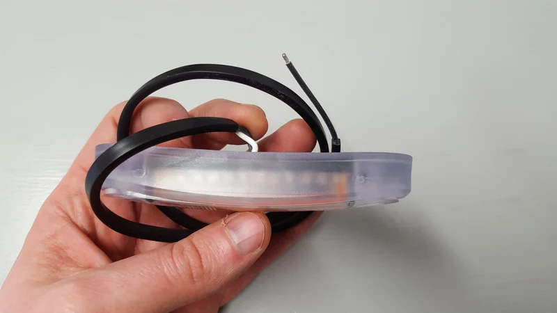 Feu de position LED effet néon avec joint transparent / Rouge