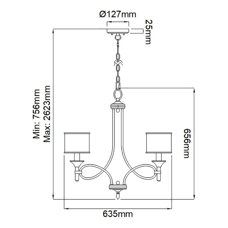 Lustre Suspension Marron