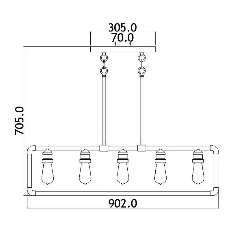 Lustre Suspension Ilot de Cuisine