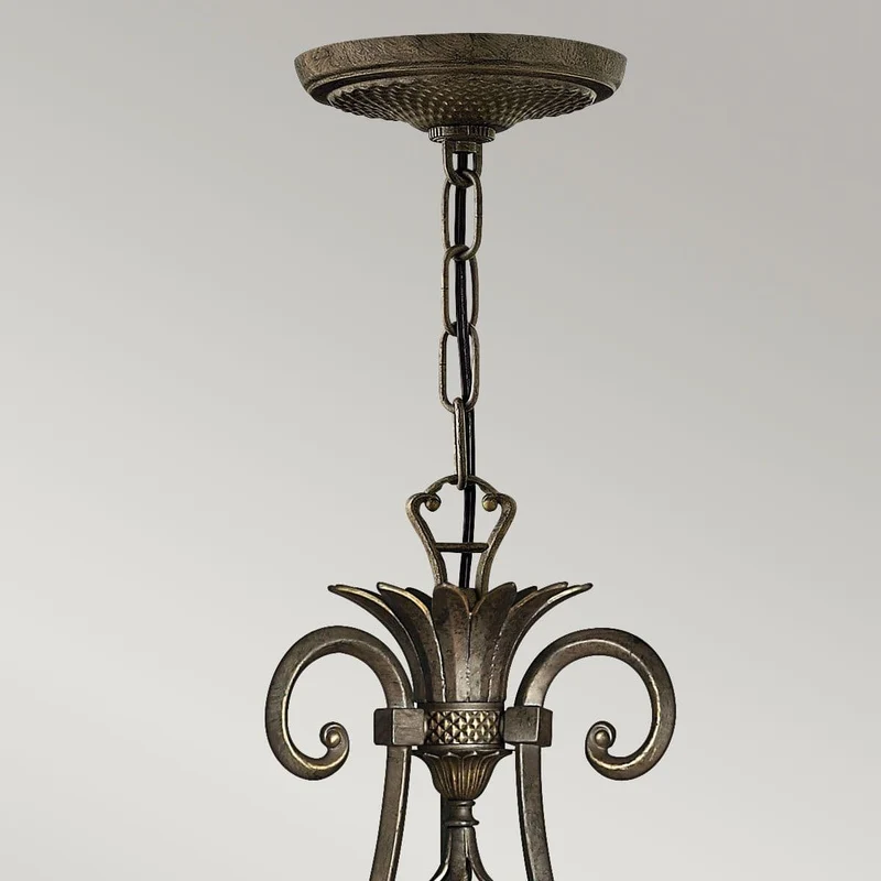 Lustre Plantation 7 lumières - Bronze perlé