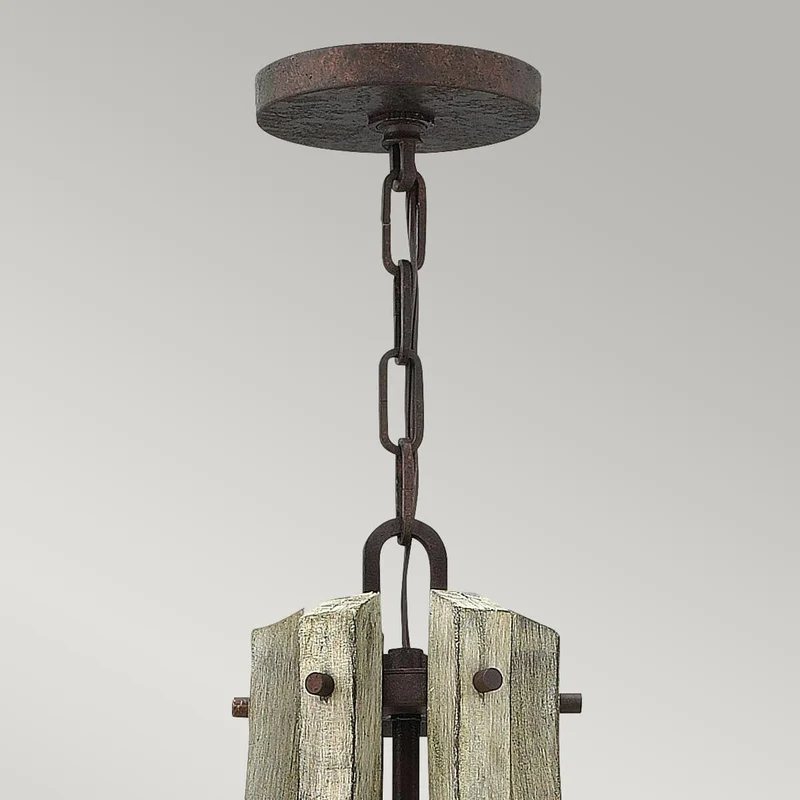 Lustre Bois Rustique Chic