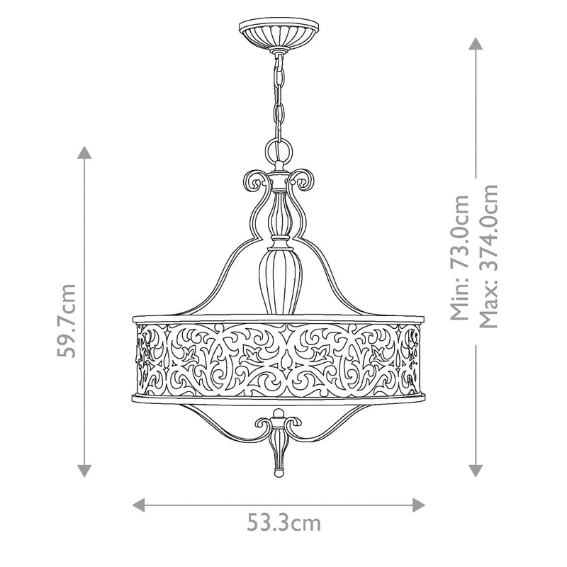 Lustre Métal Bronze