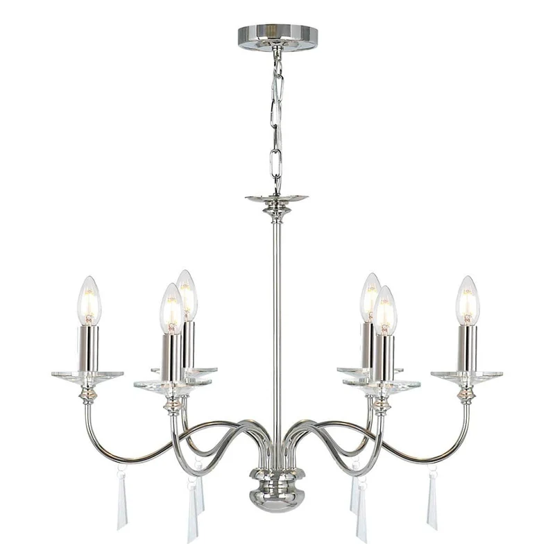 Lustre Chandelier Argent