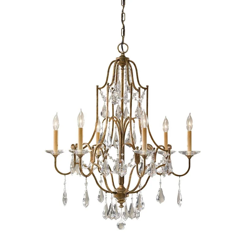 Lustre Salon Vintage Laiton