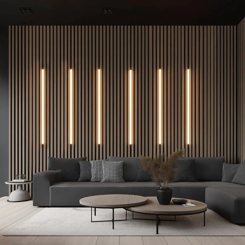 16.4 Ft Black Flexible Strip Light For Wood Slat Wall Panels Hardwired 3000K Warm White Cuttable Neon Rope Lighting IP67 Waterproof Level Up Your Glow With Durable DIY Fixtures And Fresh Modern Decor Vibes