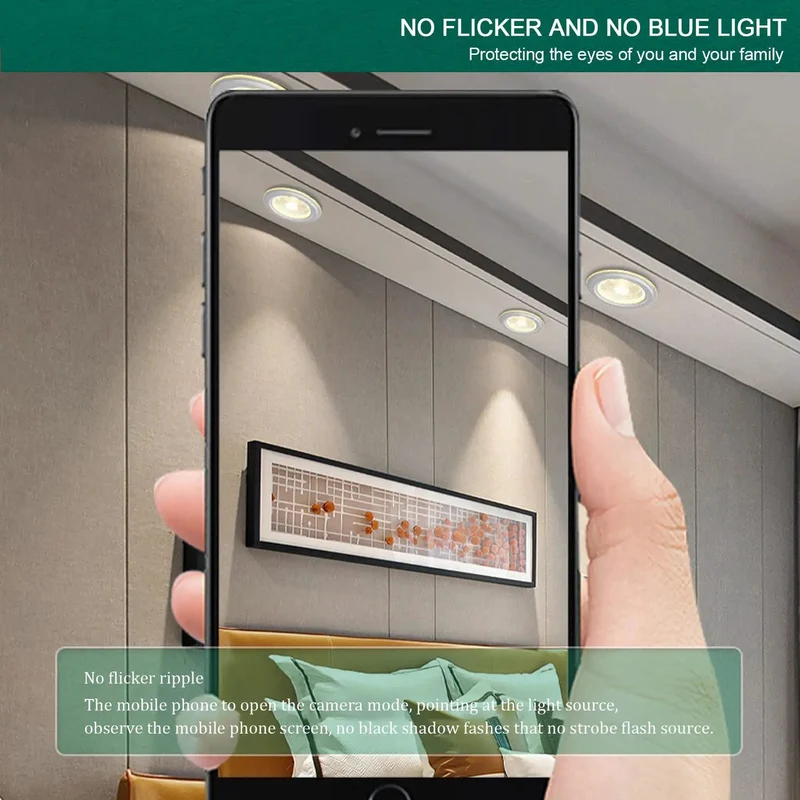Six Inch LED Recessed Ceiling Lights With Glass Panel 3000K Warm White Ultra Thin Flush Mount Downlight Spotlights Hassle Free For Tight Squeeze Ceilings Living Room Hallway 13 Pack Slick Profile