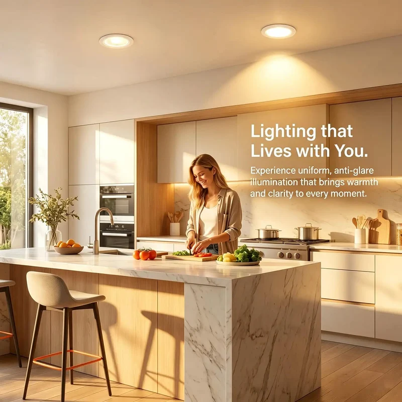 Six Inch LED Recessed Ceiling Lights With Glass Panel 3000K Warm White Ultra Thin Flush Mount Downlight Spotlights Hassle Free For Tight Squeeze Ceilings Living Room Hallway 13 Pack Slick Profile