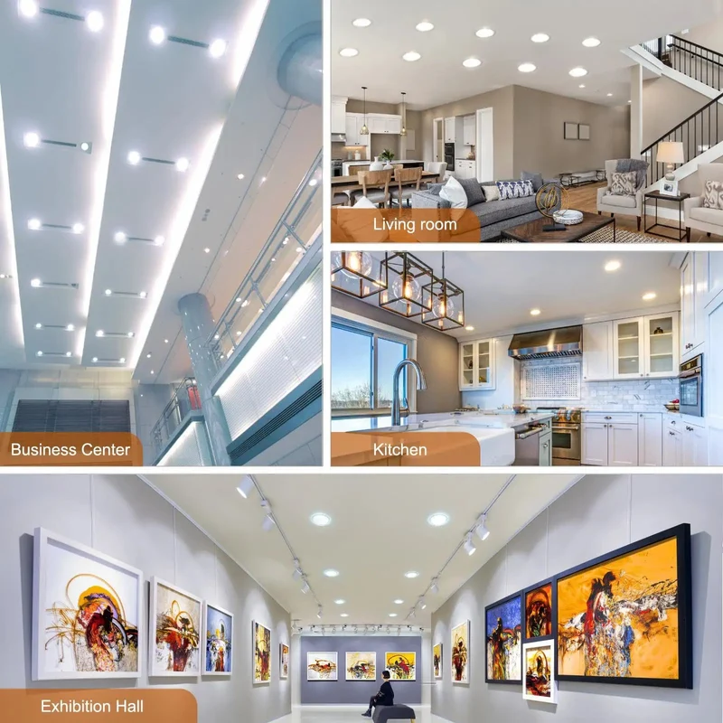 6 Inch Led Recessed Ceiling Lights 5 Cct Adjustable Dimmable Pot Lights With Junction Box Hella Bright High Output Downlights Easy Install Smooth Dims Top Vibe Setting For Home Use 24 Pack
