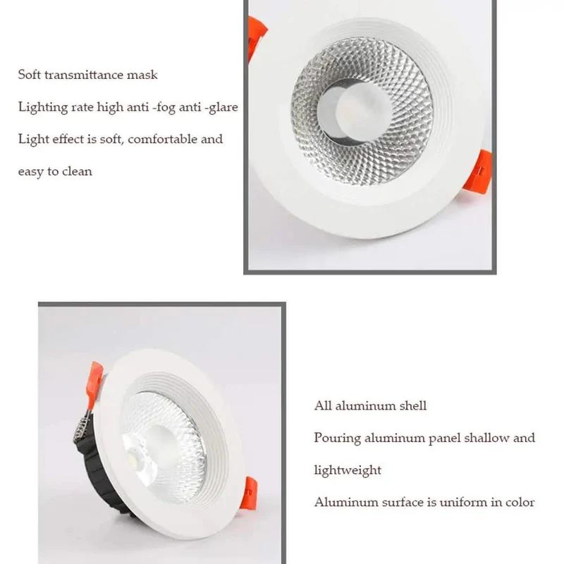 Pick Your Perfect Glow With These Super Slim LED Recessed Lighting Wafer Lights Featuring Easy Install Design And Switchable 3000K 4000K 6000K Color Temp Durable Aluminum Build For Home Office Ceilings 7W Neutral Option