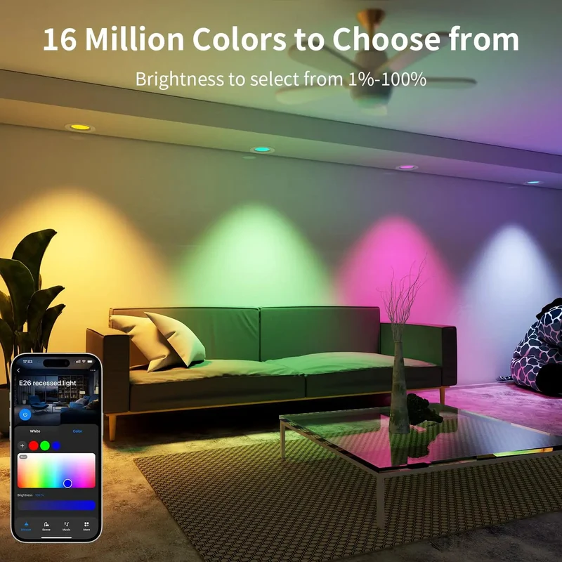 Top Shelf Hella Bright Led Recessed Can Light Quickly Converts Old Ceiling Fixtures Into Slick Dimmable Tunable Cool Warm White Rgb Downlight With Zero Hassle Installation And Smooth Daily Vibes