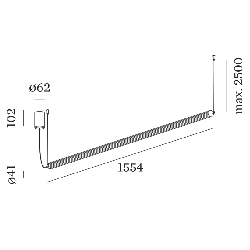 Wever & Ducré Flyra Horizontal Pendant Lamp