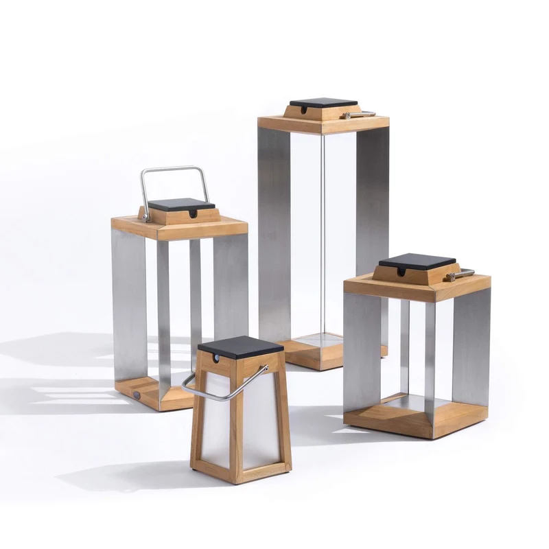 Les Jardins Teckinox Solar Portable Lantern