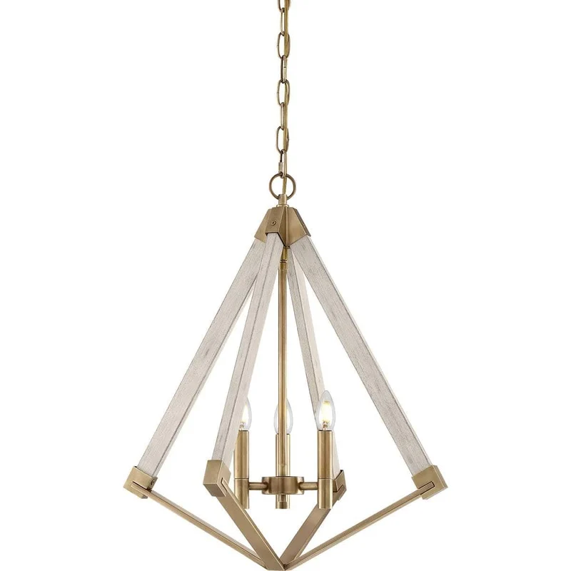 Suspension Blanc Laiton Salon