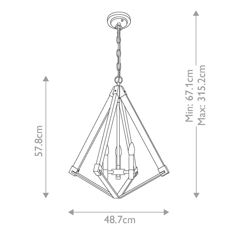 Suspension Blanc Laiton Salon