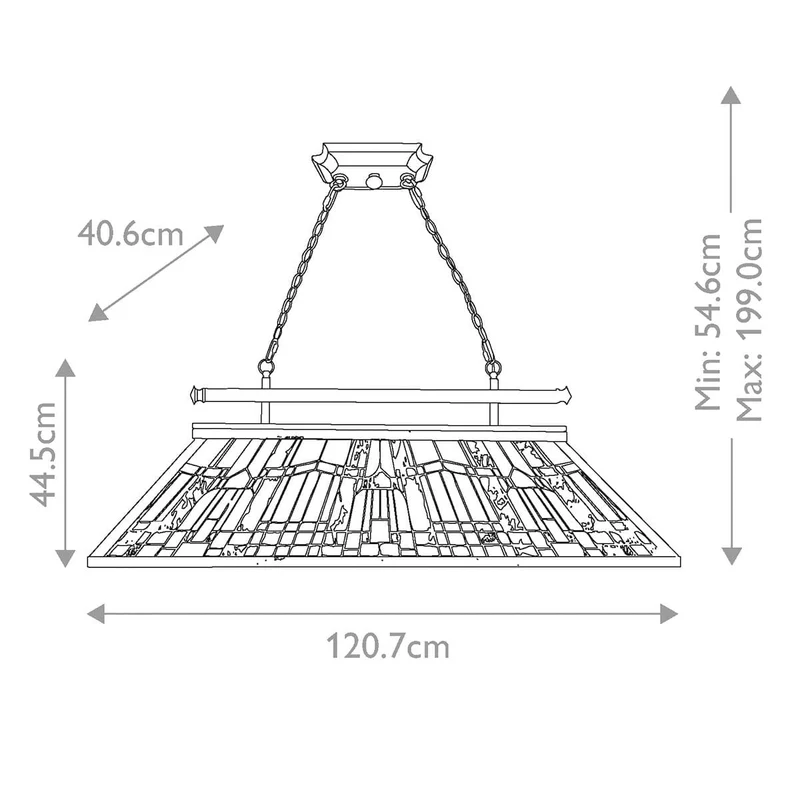 Luminaire Verre Multicolore