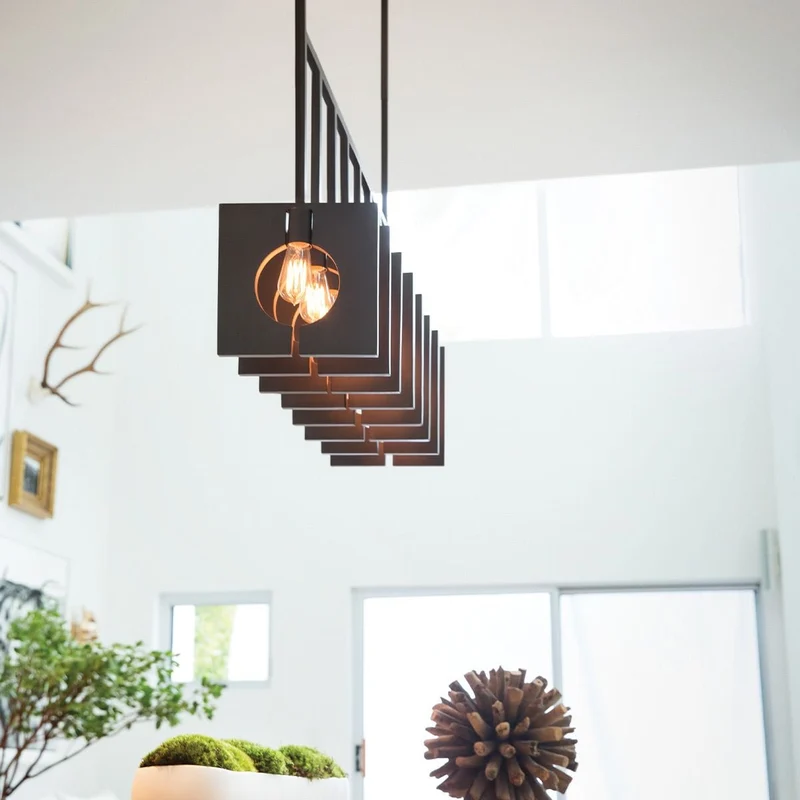 Lustre Suspension Noire