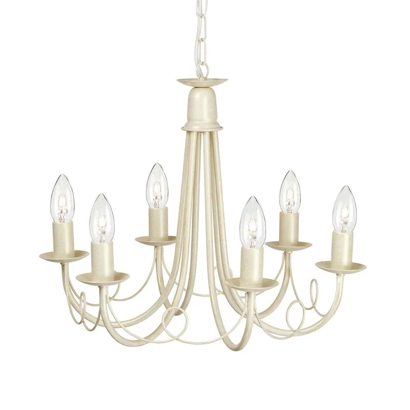 Petit Lustre Chandelier Blanc