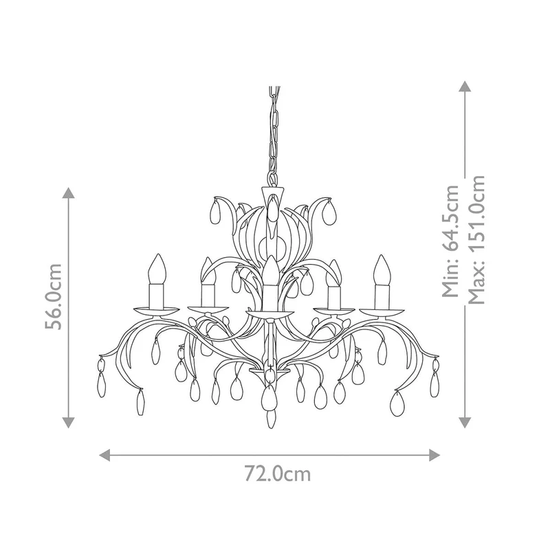Lustre Chandelier Bronze Ancien
