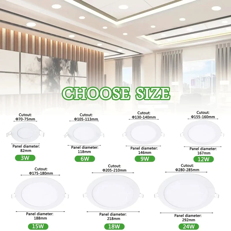 Super Slick 8 Inch IC Rated LED Recessed Light, 18W 1260 LM Flat Panel Downlight With Dead Simple Canless Setup, Adjustable 3000K To 6000K Bright Output, Total Breeze Install Featuring Crisp White Trim