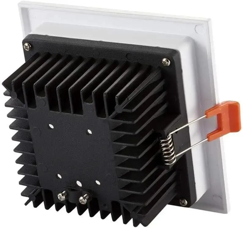 Slick Square Recessed LED Downlight Retrofit Kit Featuring Nifty Dimmable Compatibility And Quick Ten Minute Install For Kitchens Bathrooms And Commercial Spaces Providing A Killer Warm Glow That Truly Elevates Your Home Vibes