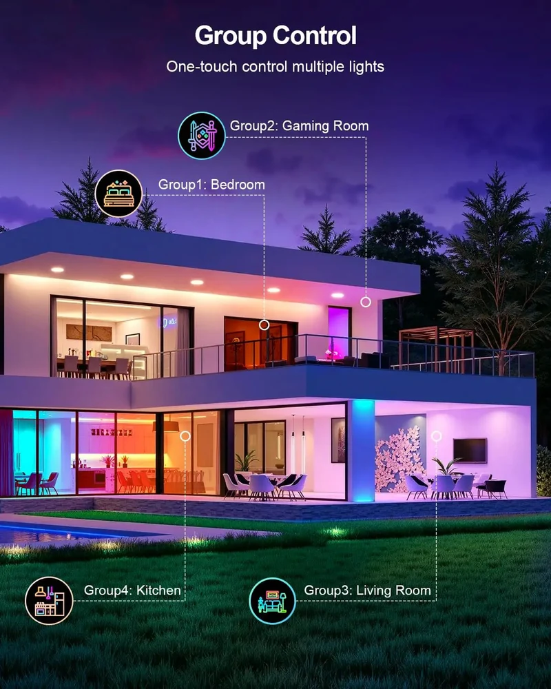 4 Inch Smart Recessed Leds Alexa Compatible Voice Controlled Dimmable Ceiling Lights Color Shifting Slick Setup For Modern Homes And Chill Evening Ambience Vibes All Around
