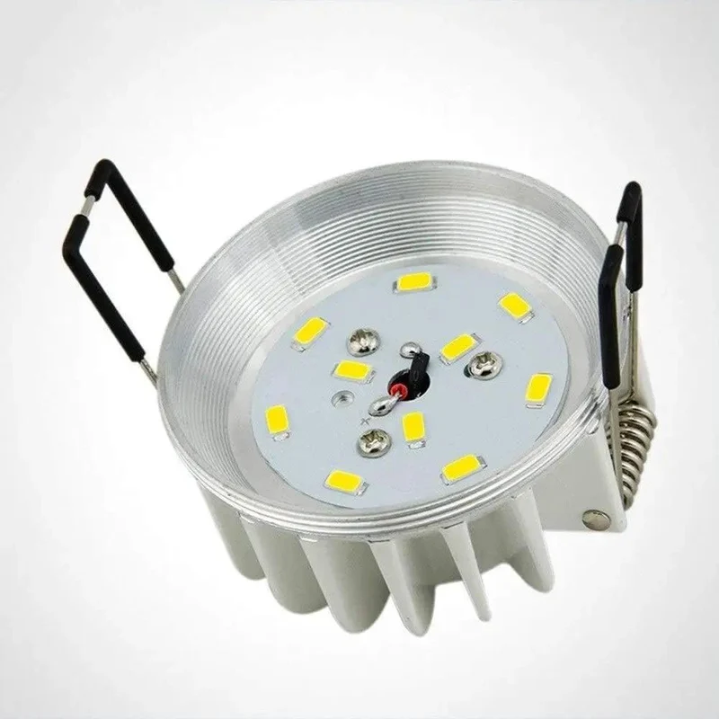 5W Cool White Recessed LED Downlights With Sleek Silver Trim Kit For Easy Peasy Kitchen And Bedroom Ceiling Setup Energy Saving Compact Spotlights That Deliver Instant Glow And A Top Tier Vibe Without Breaking The Bank