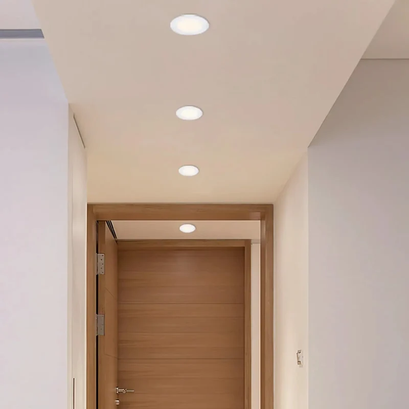 5 Inch Ultra Slim LED Downlight Slips Into Tight Ceilings With Ease 6000K Cool White 6 Watt Flush Mount Aluminum Panel Delivers A Sleek Modern Glow For Rooms Where Standard Cans Will Not Fit