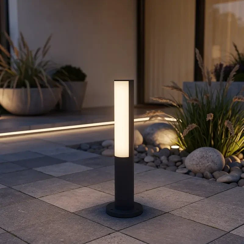 Borne extérieure BERET-P LED 8W IP54 4000K – Éclairage sécurisé et design jardin