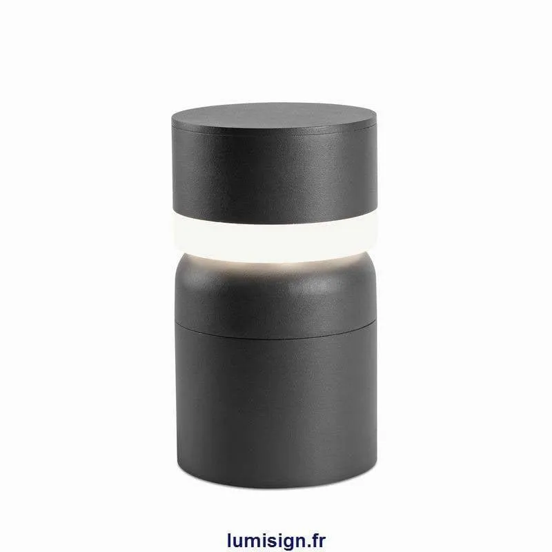 Borne lumineuse SETE IP54 : potelet LED extérieure design moderne pour jardin