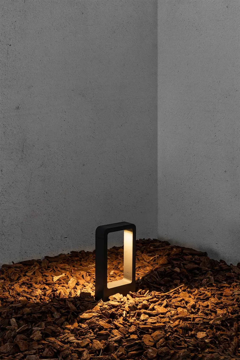 Borne lumineuse DAS-P : éclairage LED extérieur décoratif en aluminium robuste