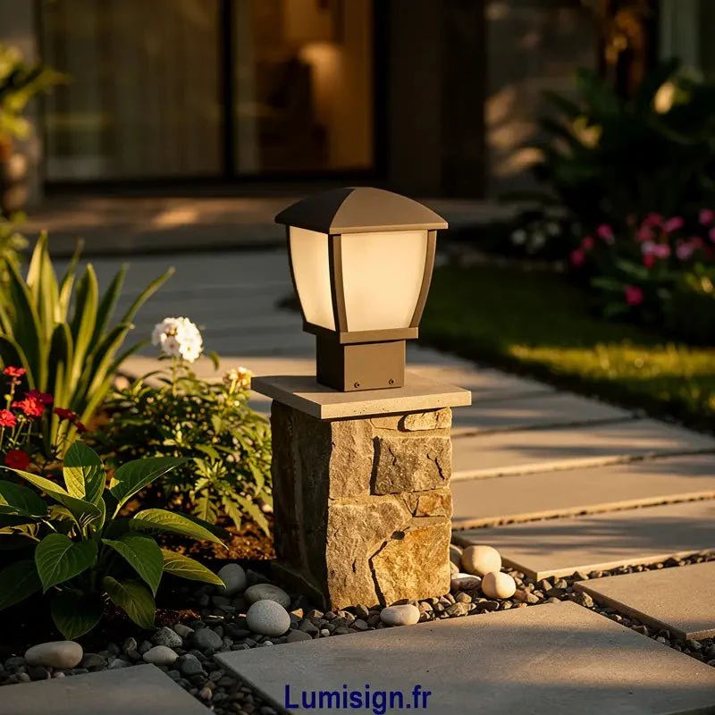 Mini-Wilma borne gris foncé LED E27 - 270 mm