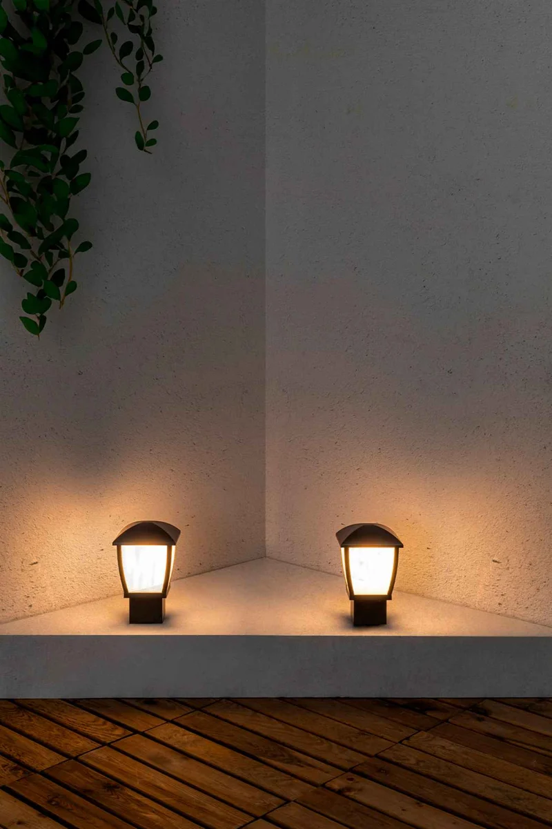 Mini-Wilma borne gris foncé LED E27 - 270 mm