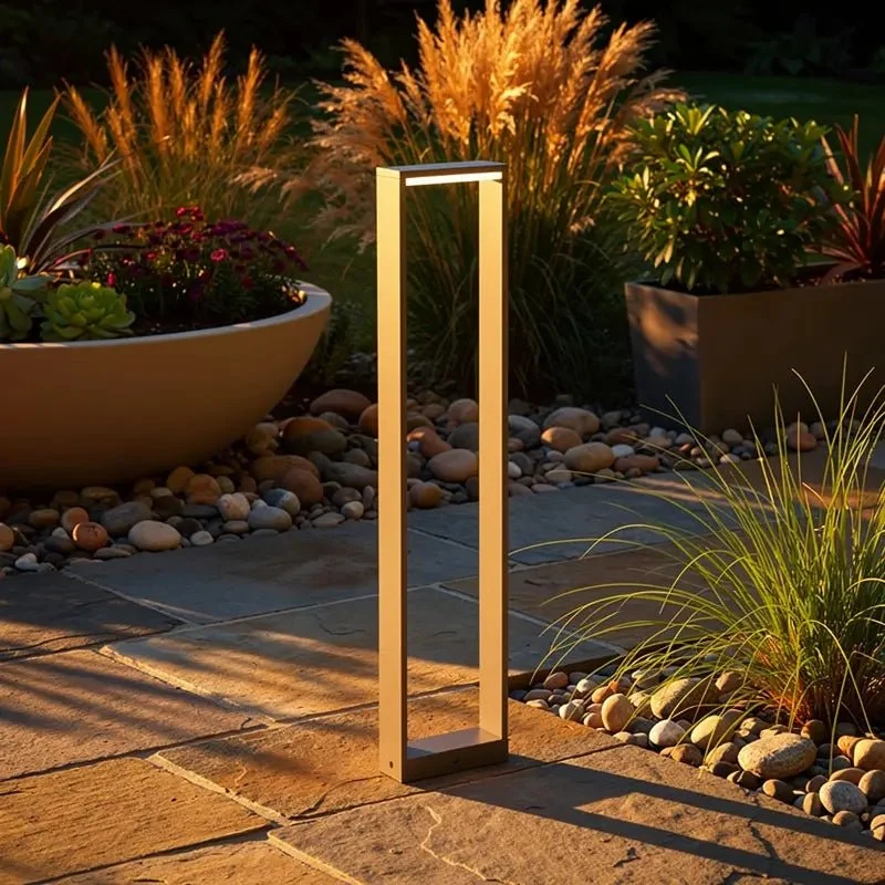Balise gris foncé ALP-800 - Borne extérieure LED 6W pour jardin