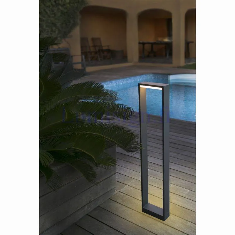 Balise gris foncé ALP-800 - Borne extérieure LED 6W pour jardin