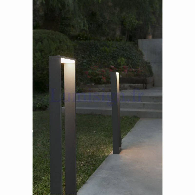 Balise gris foncé ALP-800 - Borne extérieure LED 6W pour jardin