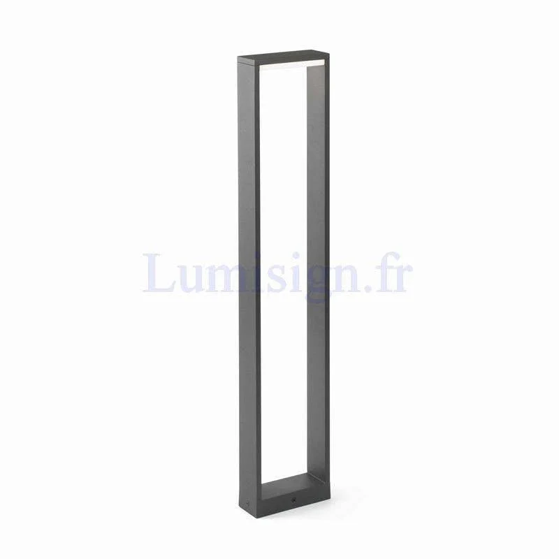 Balise gris foncé ALP-800 - Borne extérieure LED 6W pour jardin