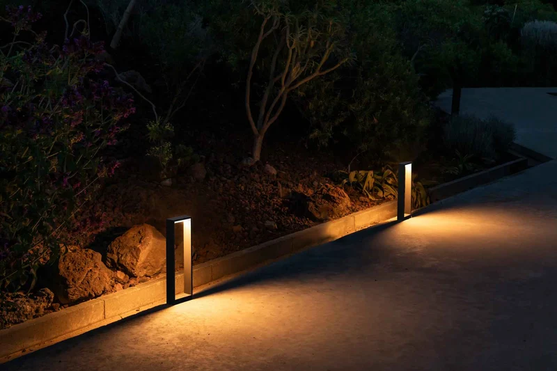 Borne extérieure ALP-500 LED gris foncé | Lampe balise Faro