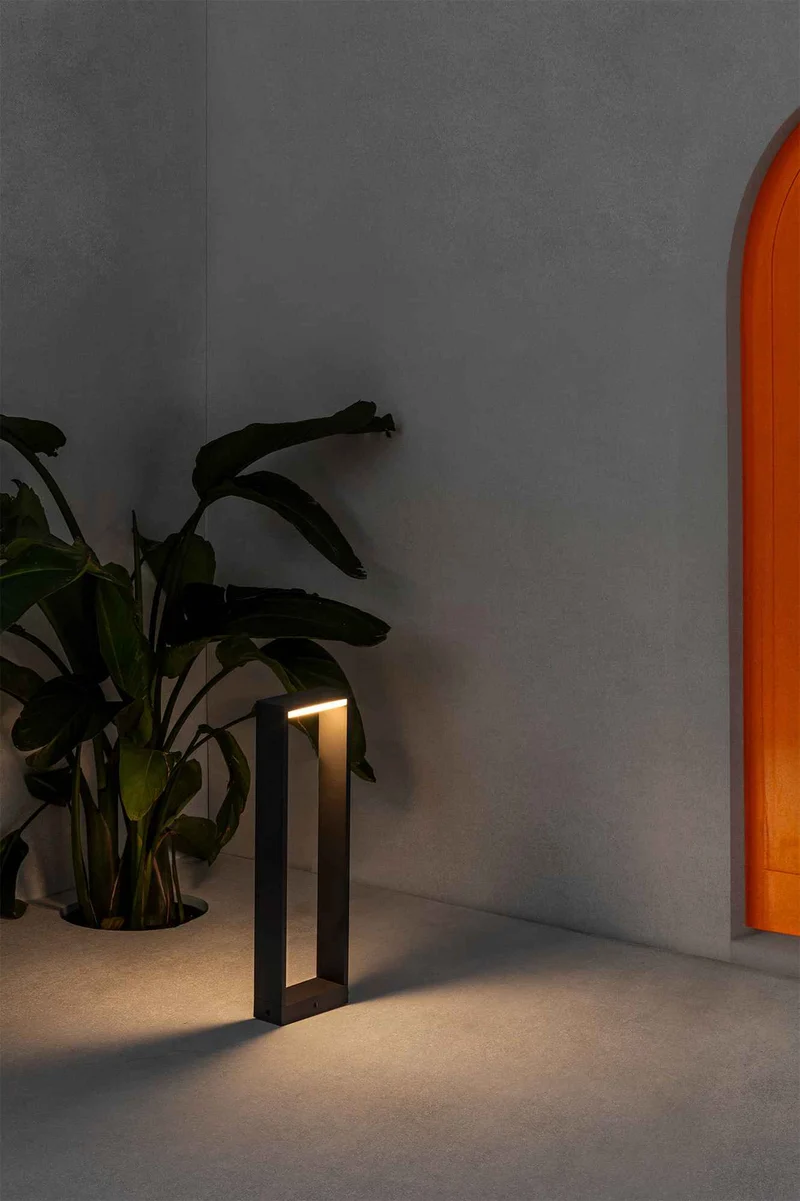Borne extérieure ALP-500 LED gris foncé | Lampe balise Faro