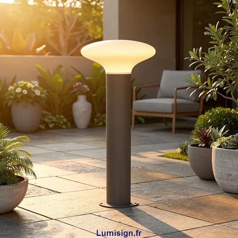 Borne d'extérieur Faro Barcelona BLUB'S-G gris foncé LED